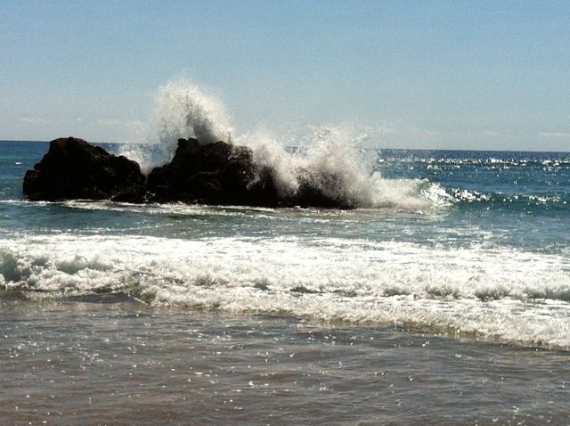 Hot Water Beach Wellen
